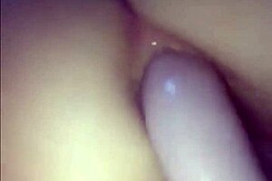 young amateur teen 18+ masturbates with double dildo in her tight ass