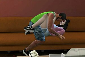 Daddy, Could I Show My Oral Skills in 3D Cartoon Action?