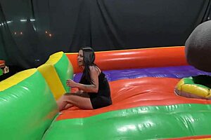 i squirted on the mechanical bull and got my ass worshiped in public