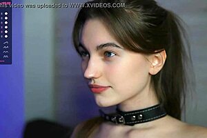 Sexy girl using her mouth besides attractive breasts on the cam