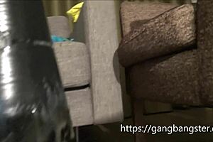 sexy blonde wrecking butt with huge toy