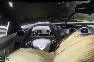 gta 5 - first person hooker 3 in car