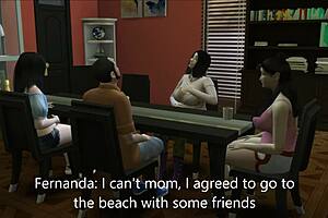 Daddy, Could I Show My Oral Skills in 3D Cartoon Action?