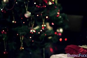 classy european woman gets soaked in jizz from massive cock during masturbation