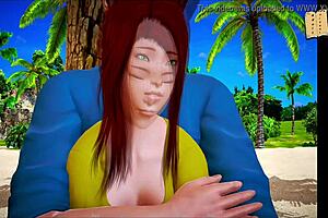 Freshly joined family fun courtesy of a lovely redhead and her over-endowed partner