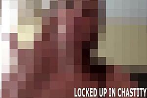 Mistress Holds Chastity Key in Intense BDSM Bondage