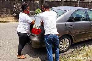 I had a hardcore doggystyle fuck with my usual taxi driver in the car