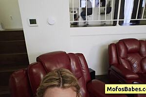 petite blonde khloe kingsley sucks huge dick then gets banged doggystyle