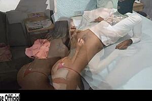 Transsexual in crossdressing fetish with feet and cock brought home after wink