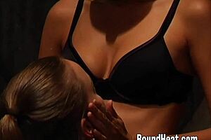 Two lesbian slaves share secret love