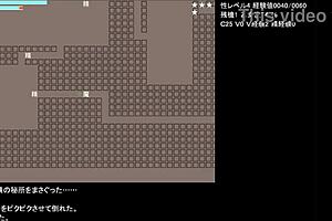 The Touhou anime first-level gameplay