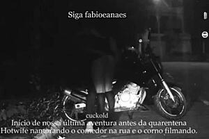 yo, check this milf showing off upskirt on the street with voyeur hubby