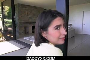 brunette hot teen 18+ in uniform angeline red swallows stepdads huge dick