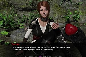 redhead and blonde play knights tale with small tits involved