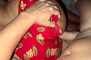 I Watch My Sexy Latina Wife in Short Shorts on Bed Provoking Me