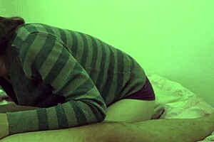 Smoking Cigarette While Sucking Wet Cock on Bed!