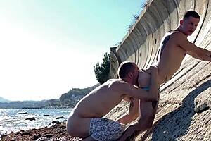 sex with strangers by the sea in hidden spot