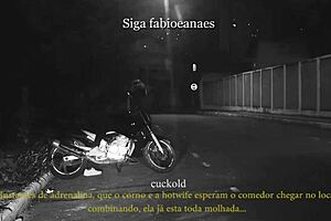 yo, check this milf showing off upskirt on the street with voyeur hubby