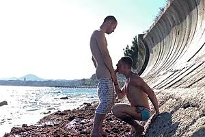 sex with strangers by the sea in hidden spot