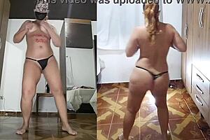 Homemade Anal Video with Fat Slut in Lingerie