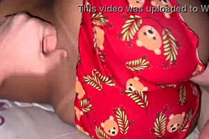 I Watch My Sexy Latina Wife in Short Shorts on Bed Provoking Me