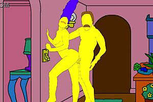 Simpsons’ Homer goes to the Moe’s Tavern, in the hentai animated movie