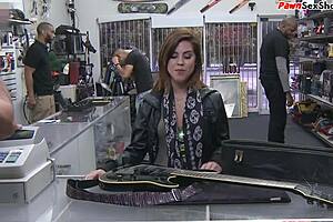 Petite Brunette Girl Next Door Gets Fucked At Work