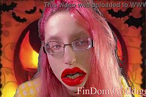 halloween fantasy involving glasses and femdom instructions in a pov setting