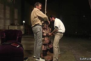 Petite alt slut takes anal gangbang with gaping