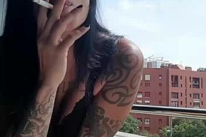 Neighbors Spy on My Big Tits While I Touch Myself