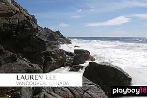 Busty Inked Beauty Stripping Bikini On Beach 😍