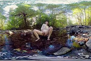 redhead yanks milf carmen december masturbates with dildo outdoors 😈