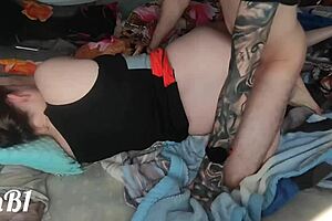 my wet pussy explodes in orgasm as my lover fucks me hard and cums on my ass.