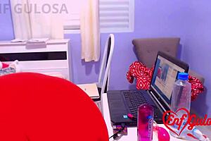 New York baby in red dress amateur beauty but she shows off her big ass