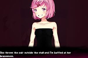 ddl c triple trouble natsuki in restroom clothes ripped