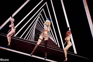 Mmd R18 adorable girls dancing to luvoratorrrrry in cute outfits