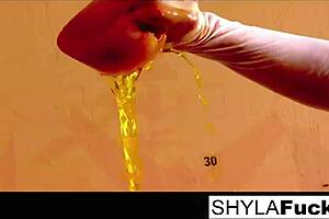 Shyla stylez performs rare erotic solo masturbation