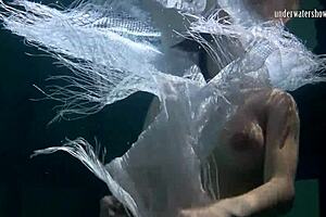 polcharova and siskina get wet horny underwater lesbians