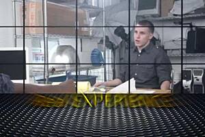 Gay redhead sucks director's big black cock for cash at office