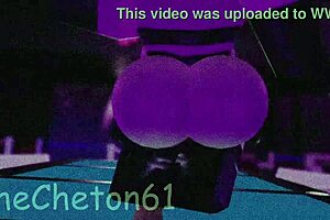 Stocking-Clad Babe Pissing All Over Herself