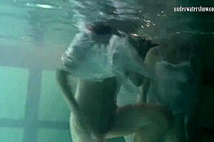 polcharova and siskina get wet horny underwater lesbians