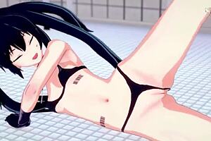 innocent stella needs to have an orgasm - black rock shooter