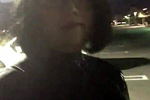 Cd walks in latex with vibrator