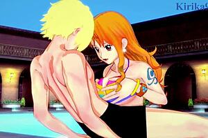 Nefertari vivi and nami and sanji explore intriguing futanari dynamics in one piece hentai
