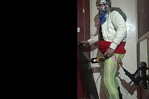 Shy Crossdressing Amateur Describes Detailed Anal Insertion with Dildo and Machine