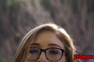 What’s hotter? Busty nerd Skylar Snow eaten out or riding hard cock?