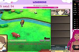 Live streaming: Vtuber Lewdneko’s comment-filled and suggestive playthrough of Eromanga Able Sisters