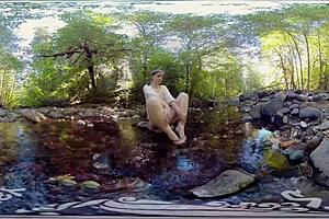 redhead yanks milf carmen december masturbates with dildo outdoors 😈