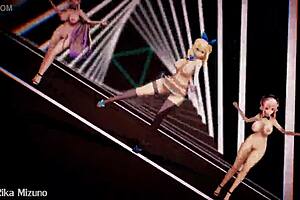 Mmd R18 adorable girls dancing to luvoratorrrrry in cute outfits
