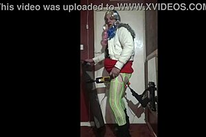 Shy Crossdressing Amateur Describes Detailed Anal Insertion with Dildo and Machine